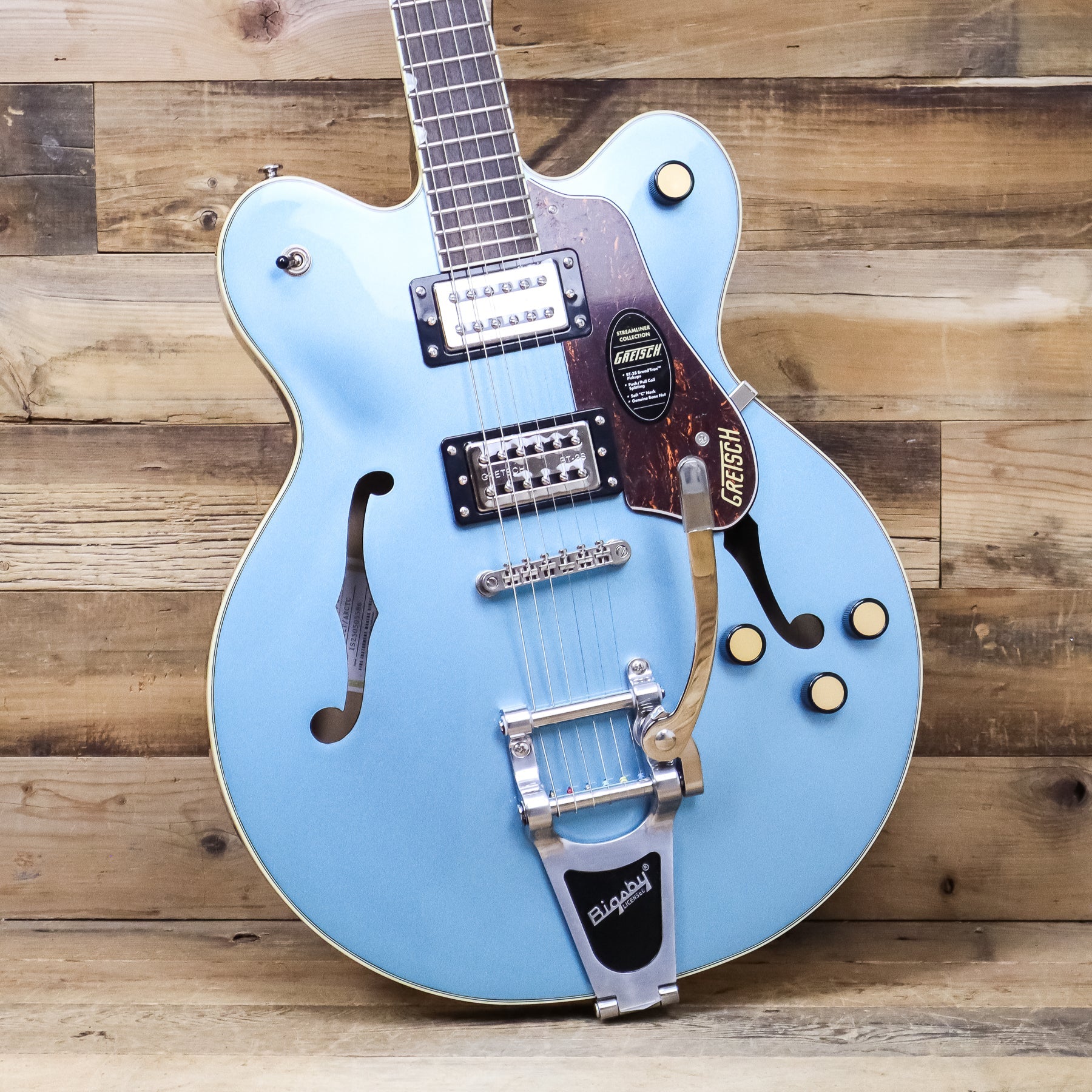 Open Box Gretsch G2622T Streamliner Center Block with Bigsby, Broad’Tron BT-3S Pickups, Arctic Blue