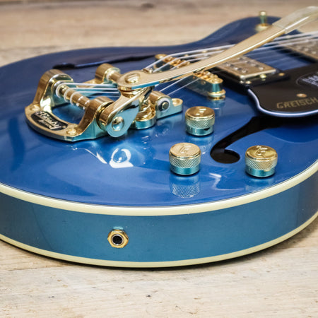 Open Box Gretsch G2655TG Streamliner Center Block Jr. Double-Cut with Bigsby LTD, Riviera Blue
