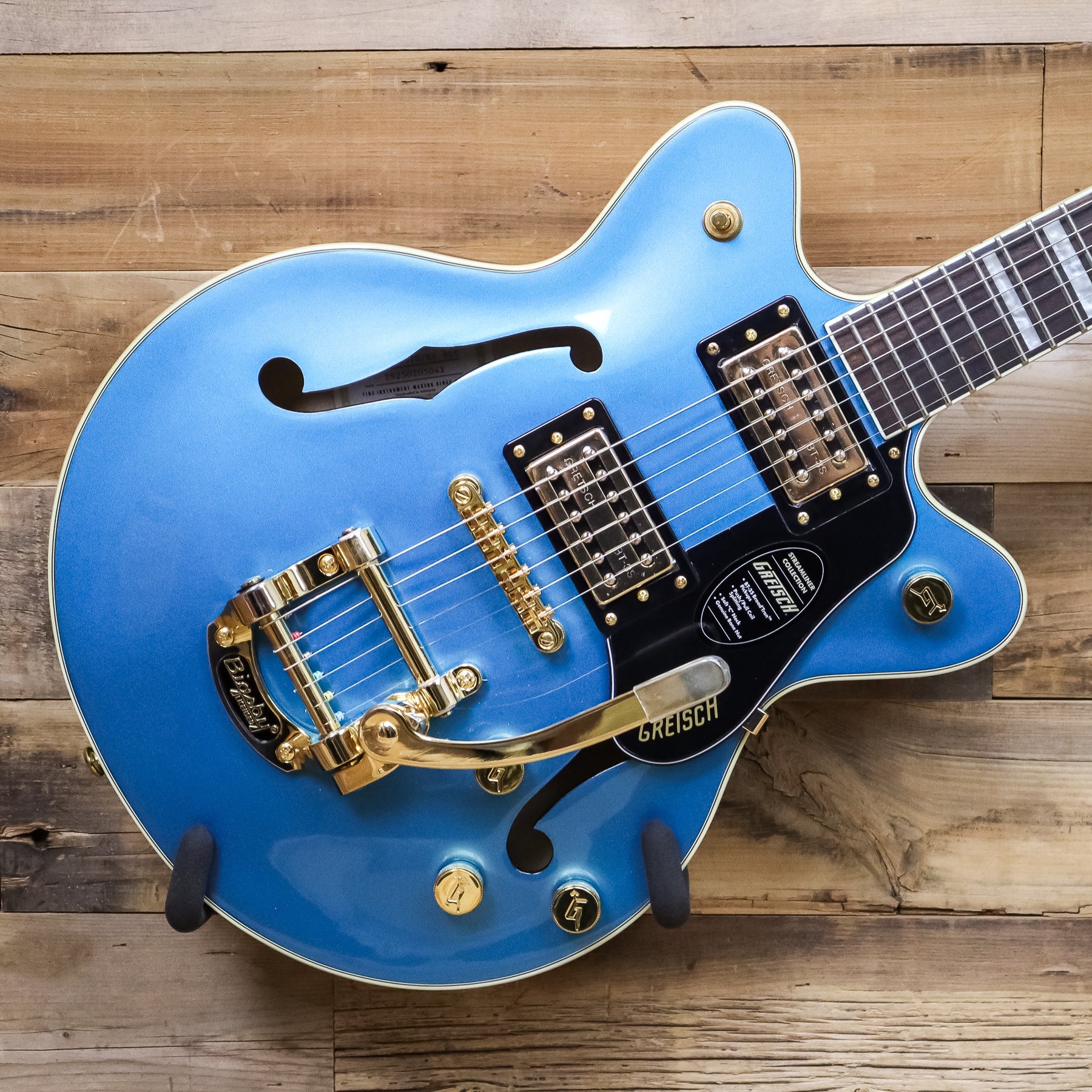 Open Box Gretsch G2655TG Streamliner Center Block Jr. Double-Cut with Bigsby LTD, Riviera Blue