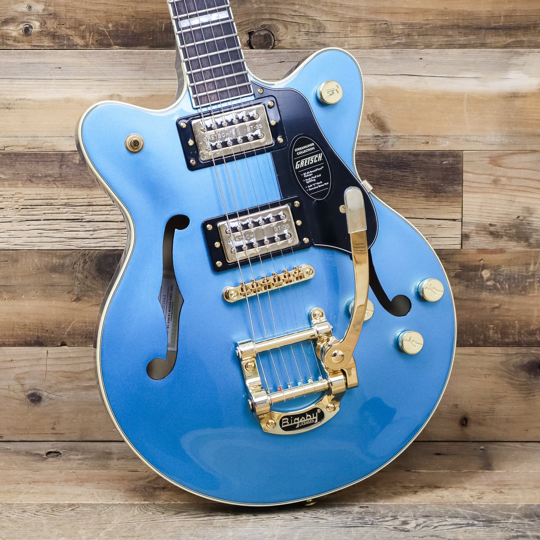 Open Box Gretsch G2655TG Streamliner Center Block Jr. Double-Cut with Bigsby LTD, Riviera Blue