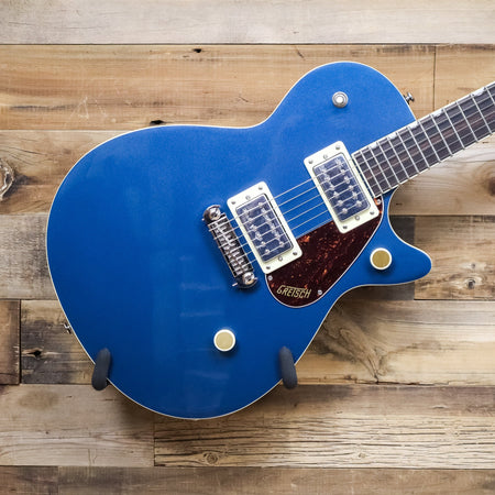 Open Box Gretsch Streamliner Jet Club Single-Cut Solid Body with Wraparound, Dark Denim