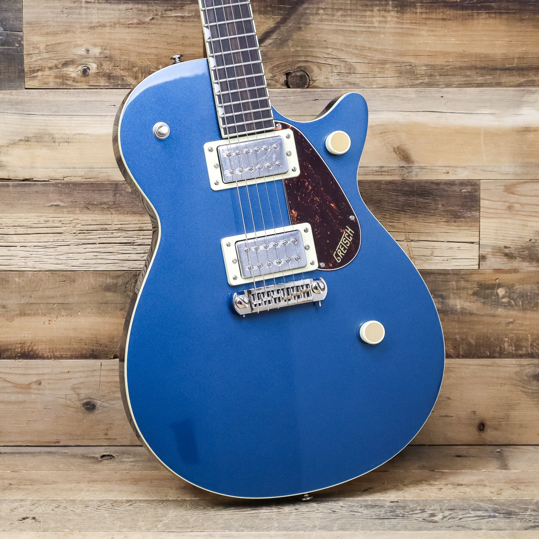 Open Box Gretsch Streamliner Jet Club Single-Cut Solid Body with Wraparound, Dark Denim