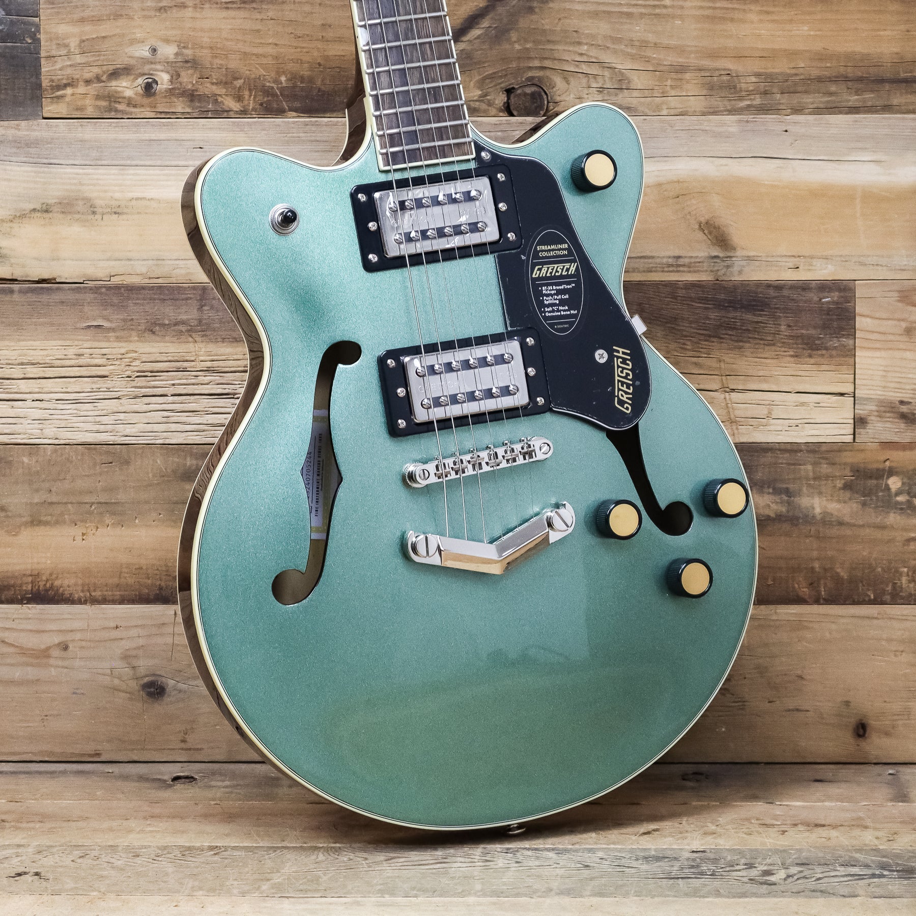 Open Box Gretsch G2655 Streamliner Center Block Jr. with V-Stoptail, Steel Olive