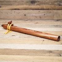 Hawk Native American Style ProLine Flute with Wolf Totem in E-Minor Aromatic Cedar