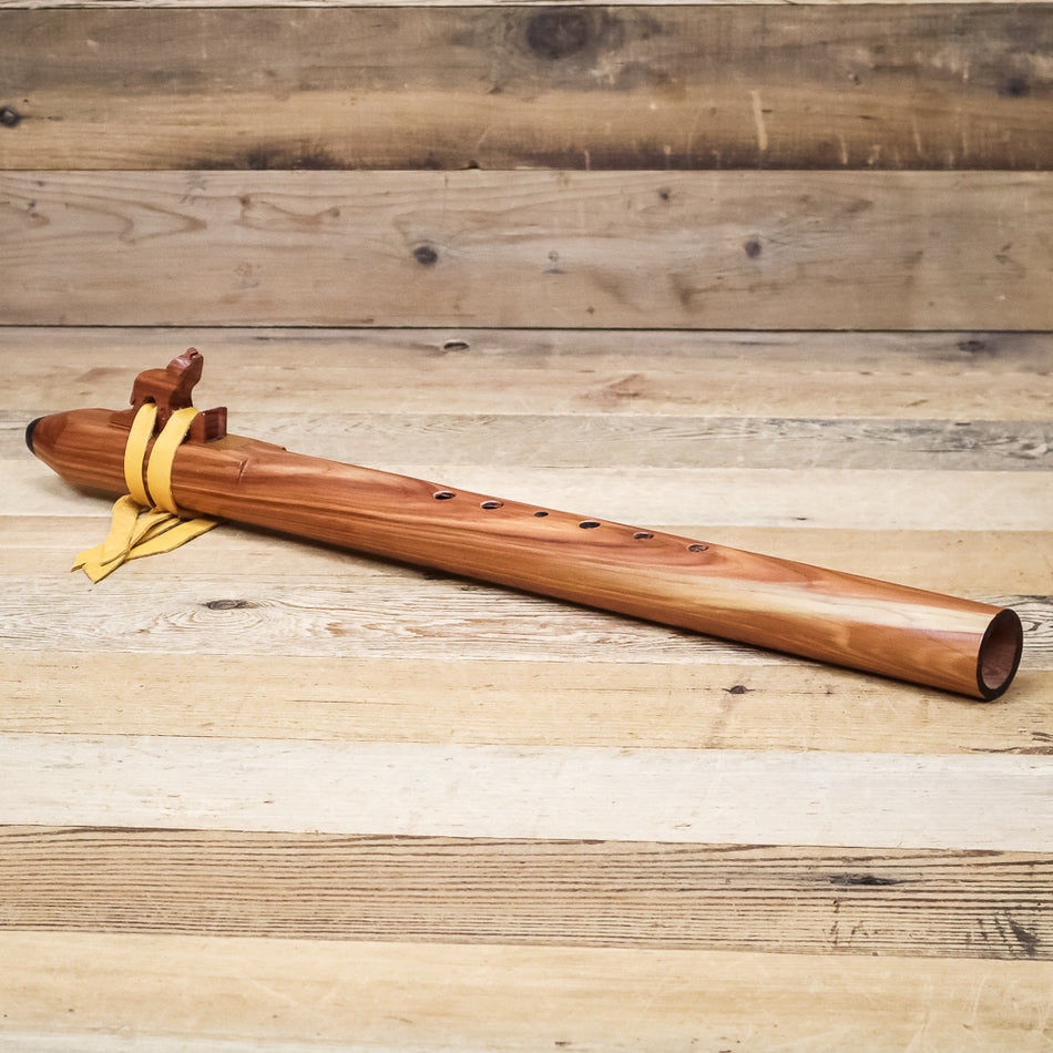 Hawk Native American Style ProLine Flute Wolf Totem in D-Minor Aromatic Cedar