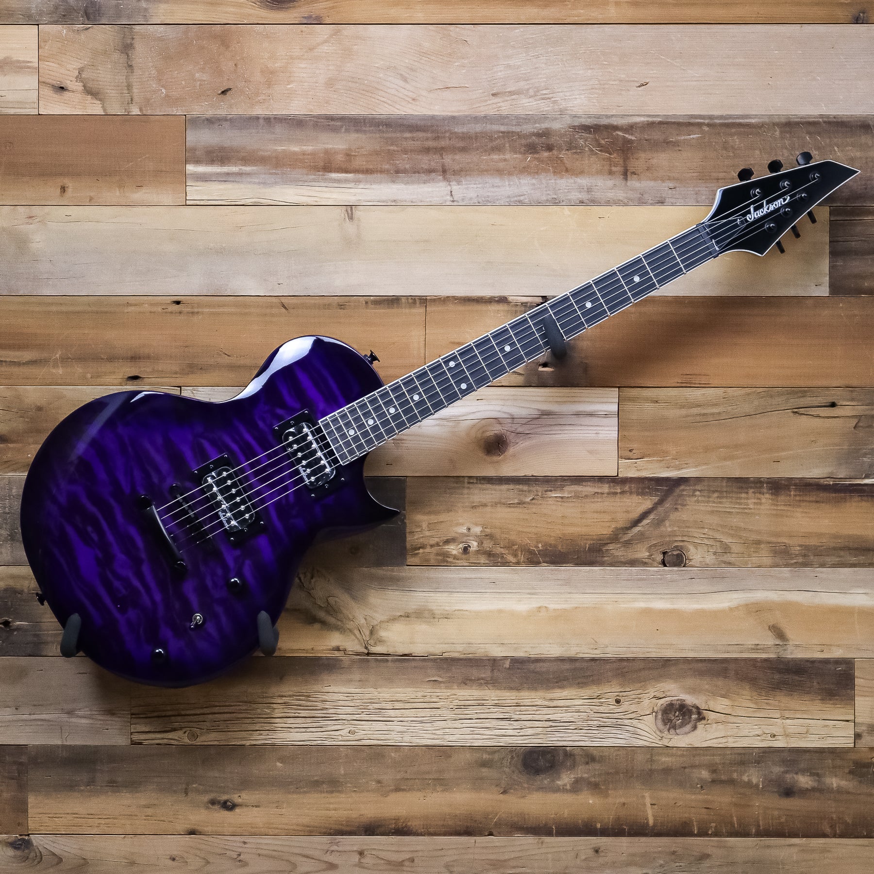 Open Box Jackson JS Series Monarkh SC JS22Q Electric Guitar Transpare Pixel Pro Audio