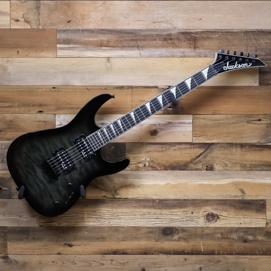 Jackson JS Series Dinky JS20 DKQ 2PT Electric Guitar, Transparent Black Burst
