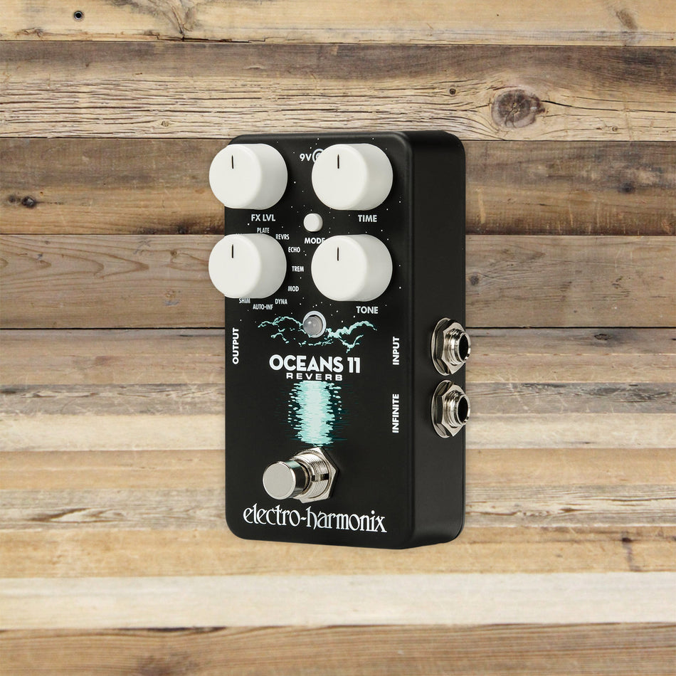 Open Box Electro-Harmonix Oceans 11 Reverb Guitar Effects Pedal with Power Supply