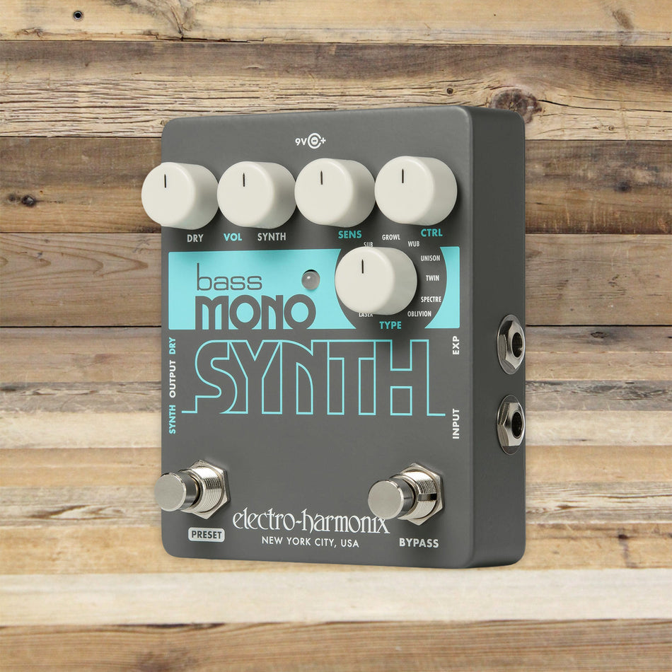 Open Box Electro-Harmonix Bass Mono Synth Bass Synthesizer Guitar Effects Pedal with Power Supply