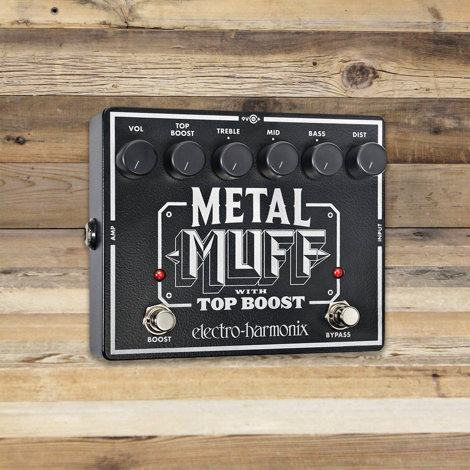 Open Box Electro-Harmonix Metal Muff with Top Boost Distortion Effect Pedal