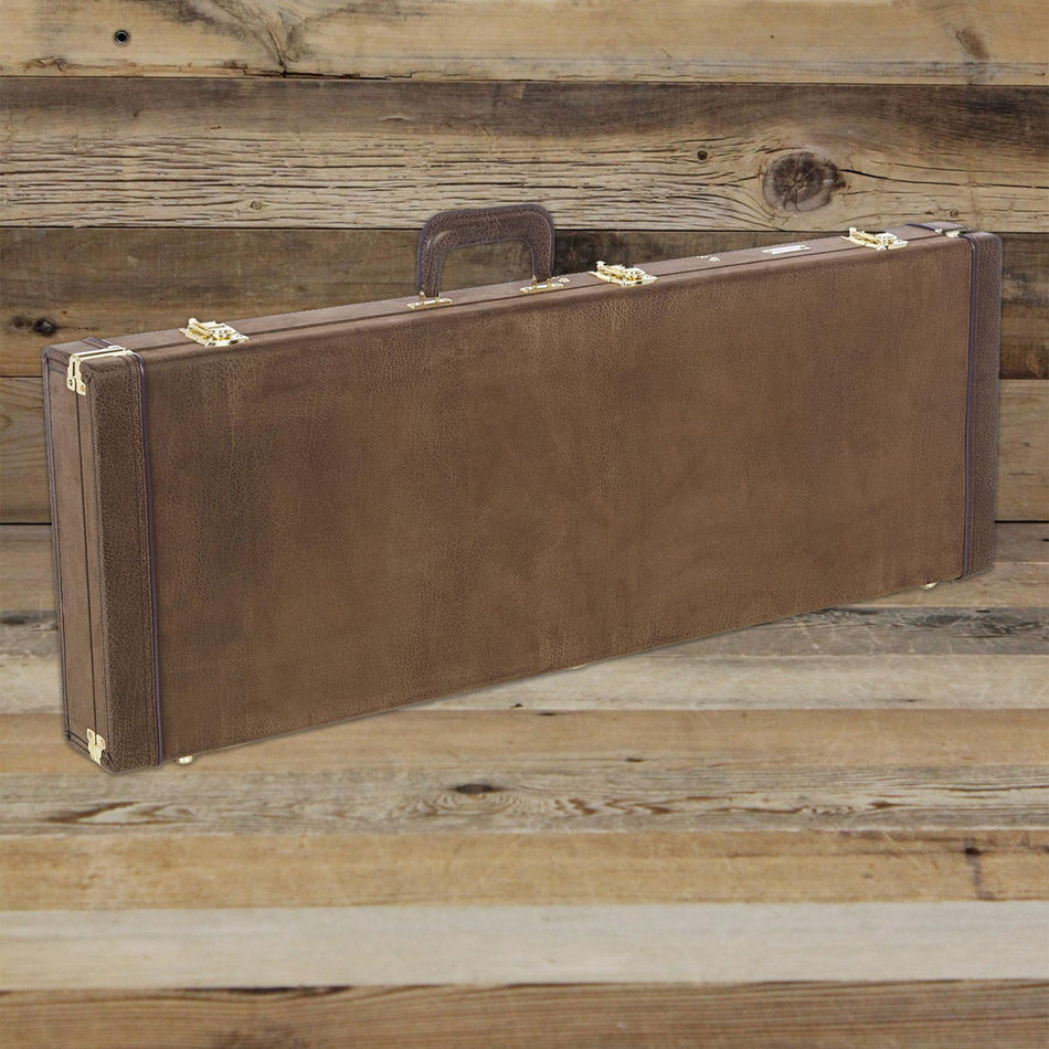 Open Box Gator GW-ELECT-VIN Vintage Brown Deluxe Wood Case for Electric Guitars