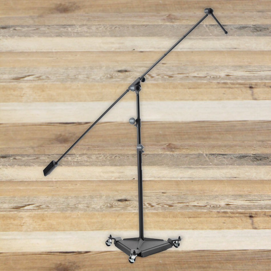 Open Box On-Stage SMS7650 Heavy Duty Rolling Hex-Base Studio Boom Microphone Stand
