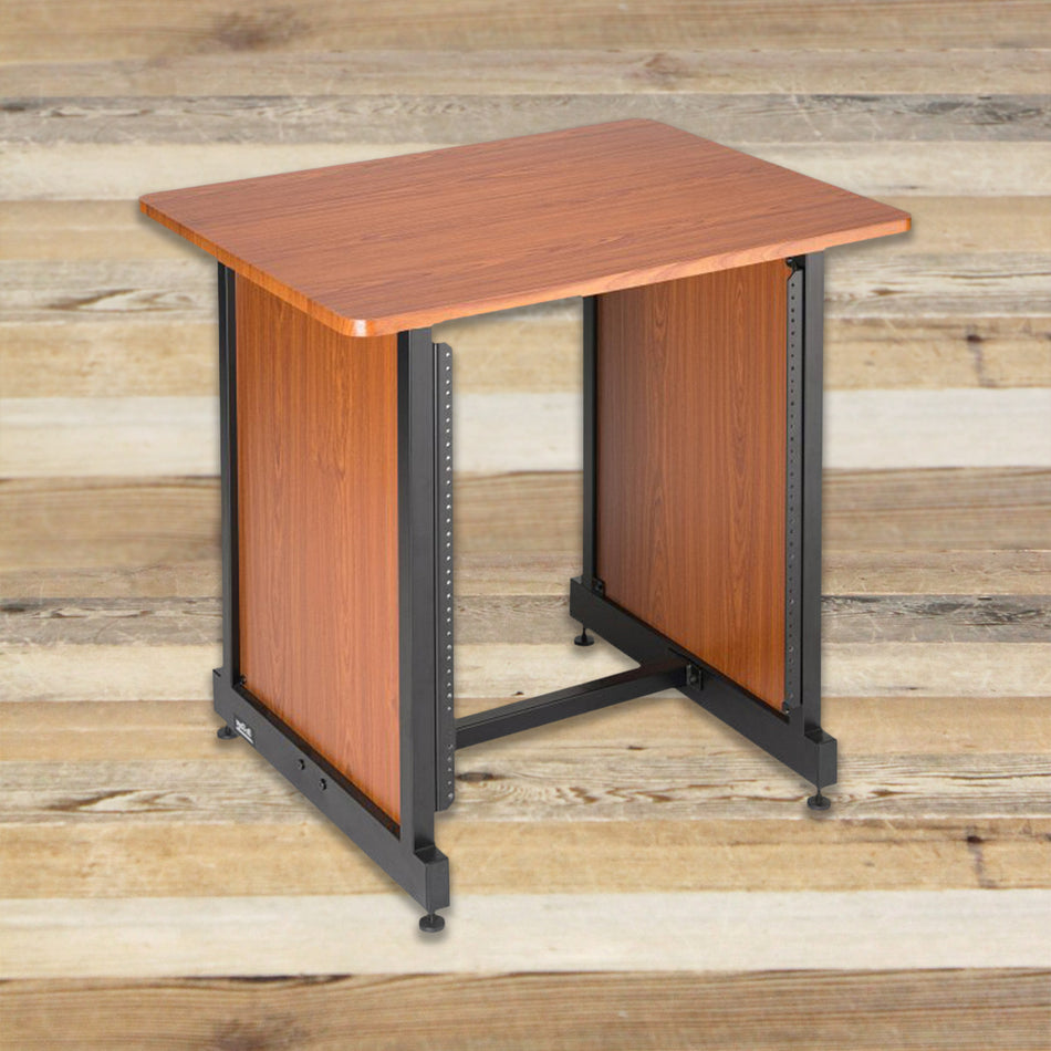 Open Box On-Stage WSR7500RB 12-Space Studio Rack Cabinet, Rosewood