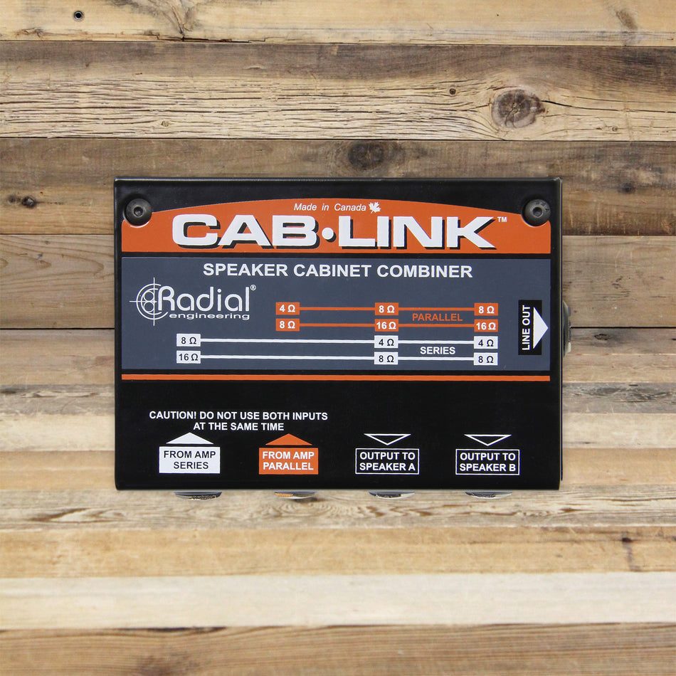 Open Box Radial Engineering Cab-Link Speaker Cabinet Merger