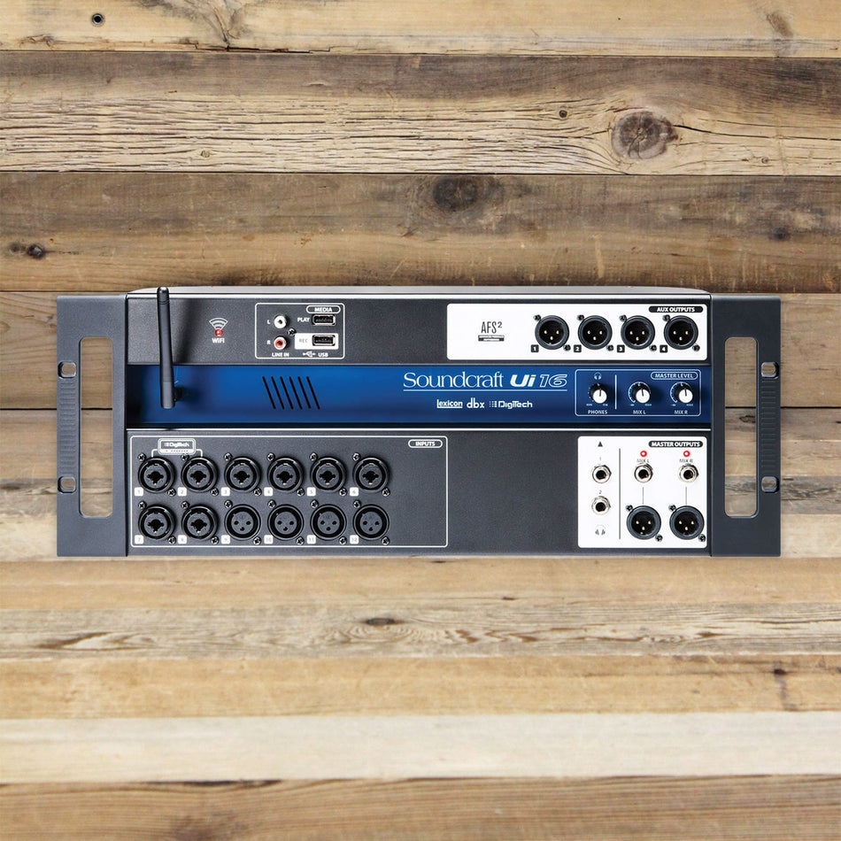 Open Box Soundcraft Ui16 16-Input Remote-Controlled Digital Mixer Ui-16 Rack Stage Box
