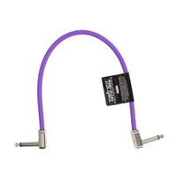 Ernie Ball Purple Flex 1/4" TS Low-Profile Patch Cable, 12-inch