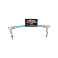Ernie Ball Blue Flex 1/4" TS Low-Profile Patch Cable, 3-inch