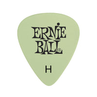 Ernie Ball 9226 Super Glow (Glow in the Dark) Heavy (H) Cellulose Guitar Picks, 12-Pack