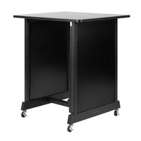 Gator 14U Wood Rack Cabinet, Black