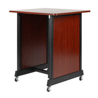 Gator 14U Wood Rack Cabinet, Cherry
