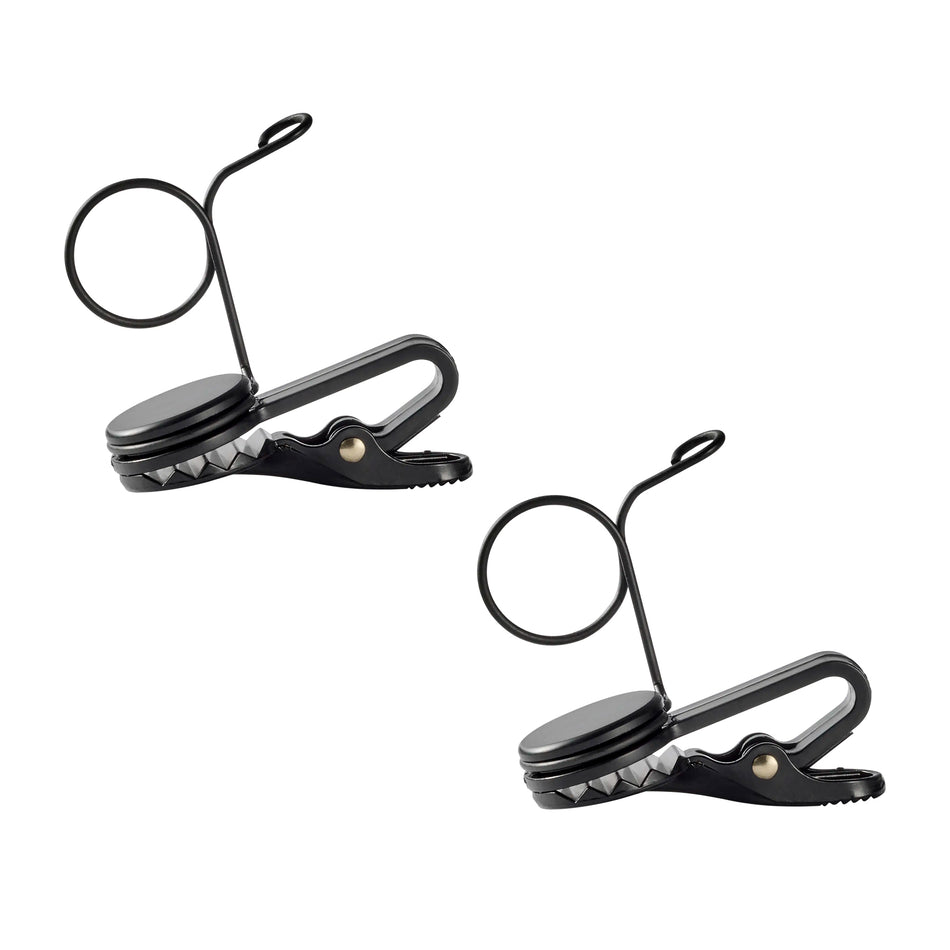 Shure Black Single Mount Tie Clip 2-Pack for WL183m, WL184m, WL185m