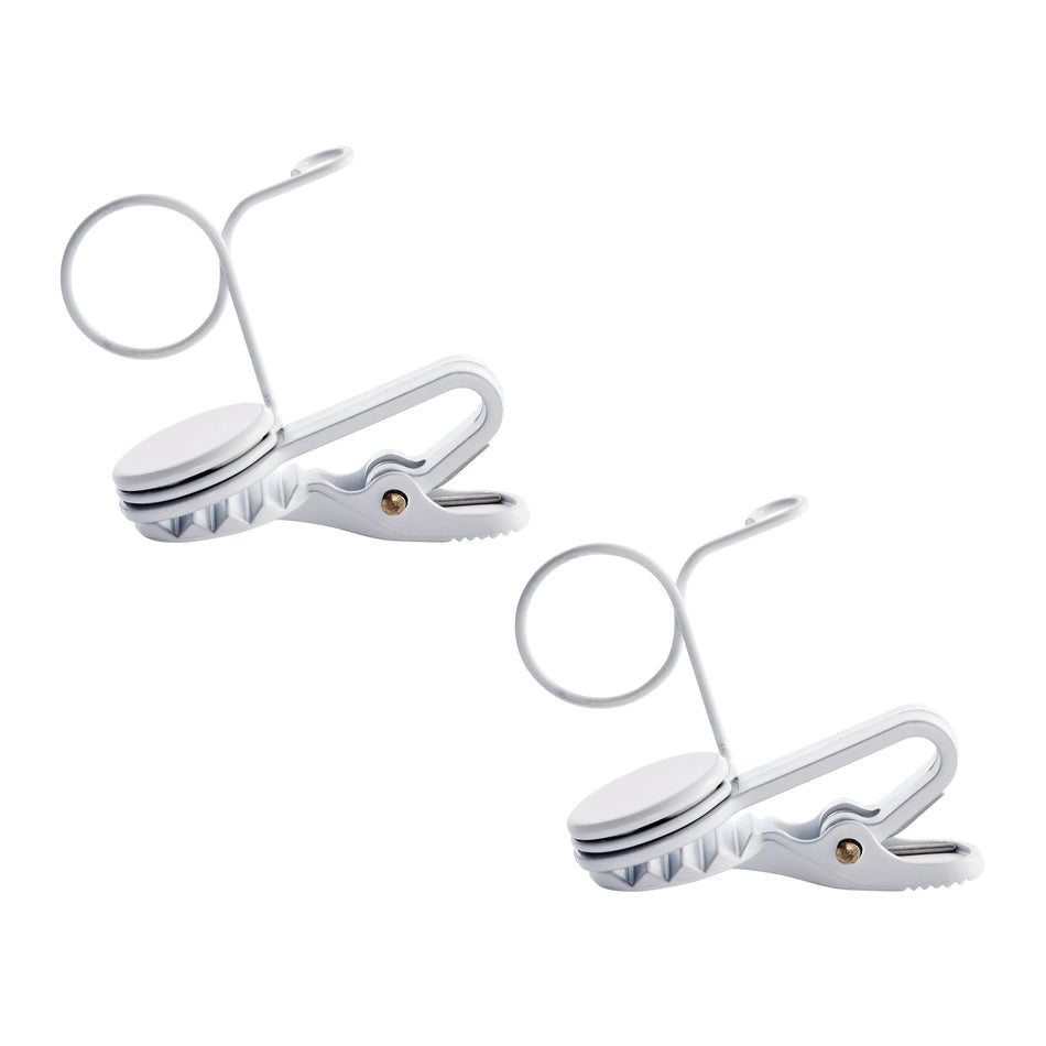 Shure White Single Mount Tie Clip 2-Pack for WL183m, WL184m, WL185m