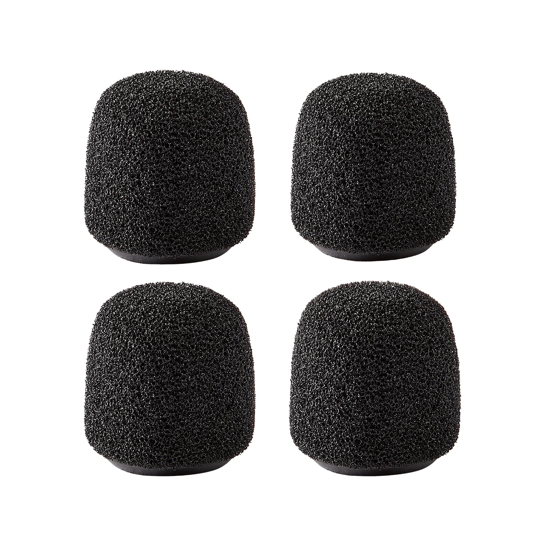 Shure Black Snap-Fit Foam Windscreen 4-Pack for WL183m, WL184m