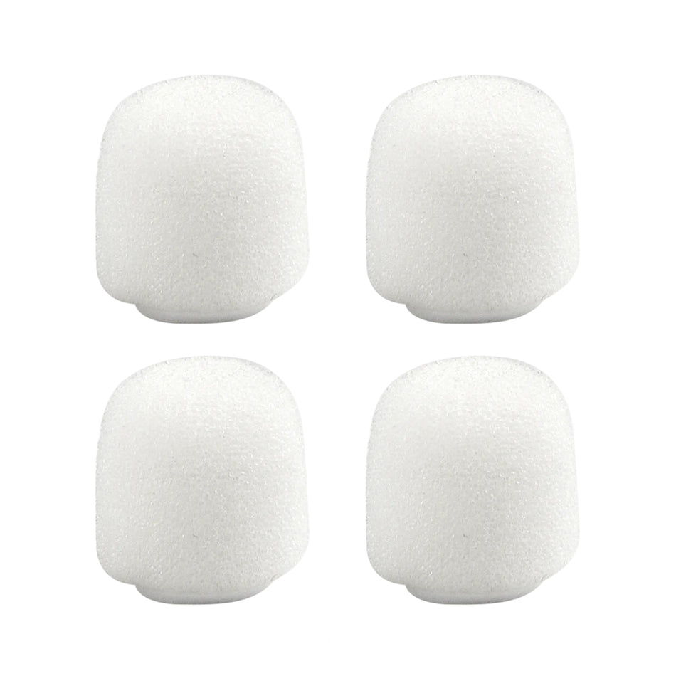 Shure White Snap-Fit Foam Windscreen 4-Pack for WL183m, WL184m, WL185m