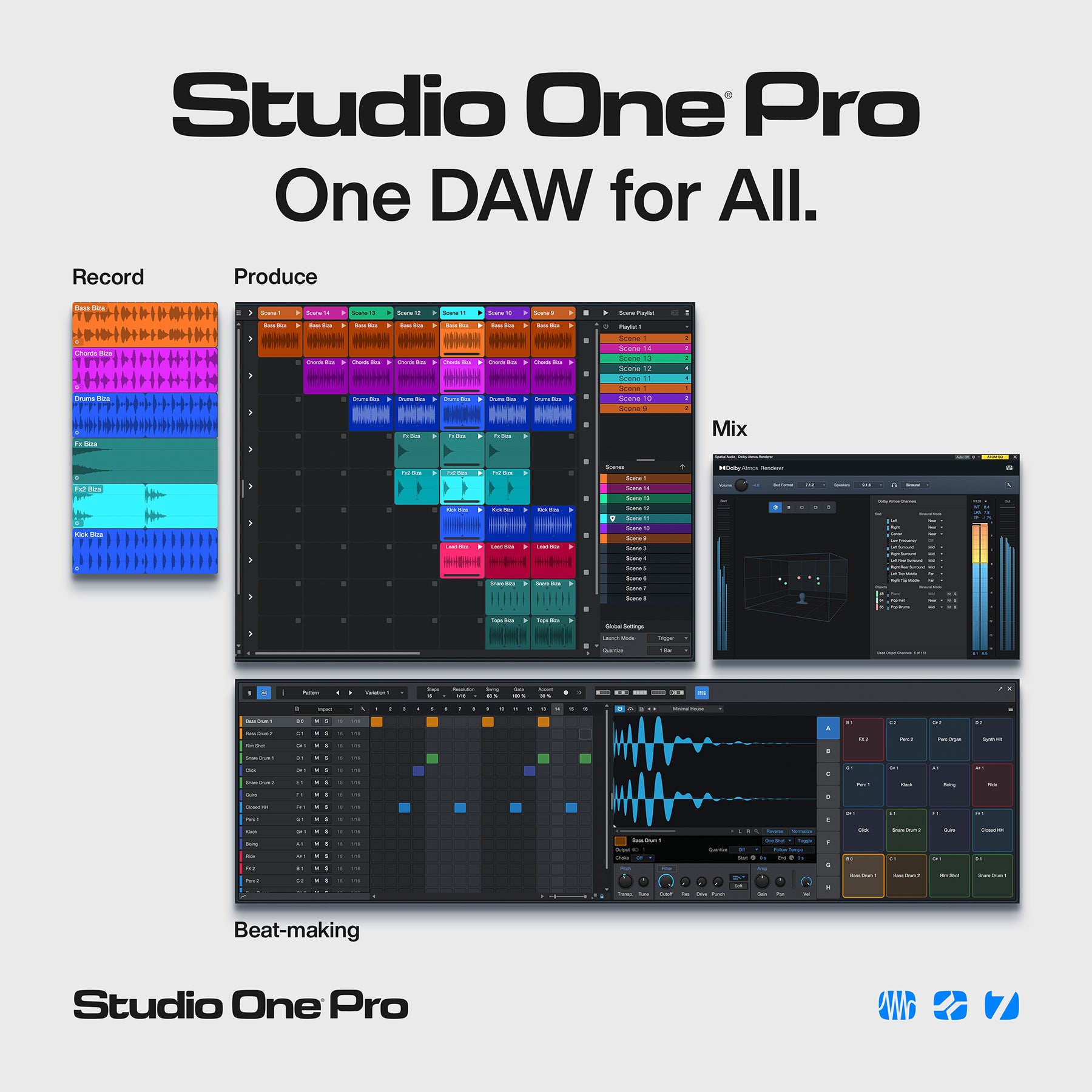 PreSonus Studio One Pro 7 Crossgrade, Perpetual License