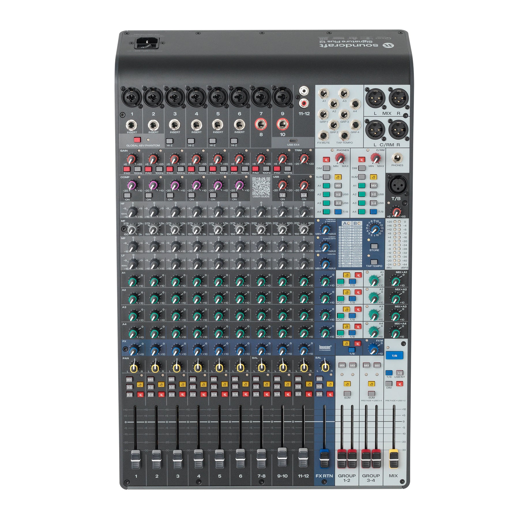 Soundcraft Signature Plus 12 Analog Mixer with 12 Input Channels