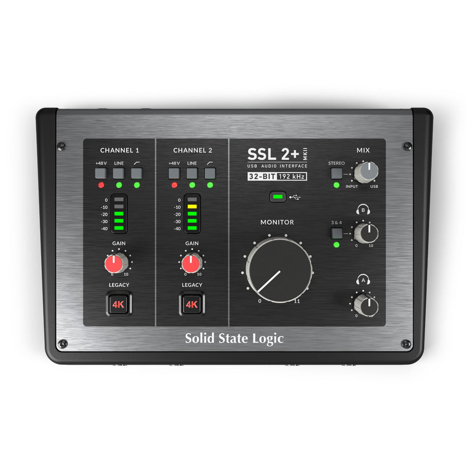 Solid State Logic SSL 2+ MKII USB Interface Bundle with Headphones ...
