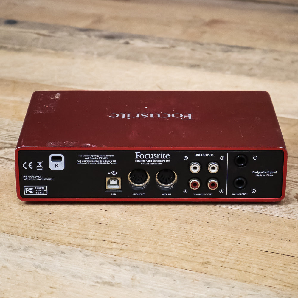 As Is Focusrite Scarlett 2i4 (2nd Gen) USB Audio Recording