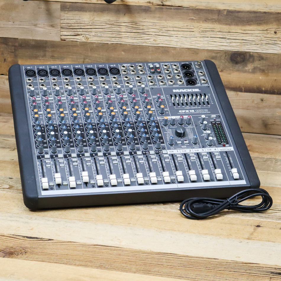 Mackie CFX12MK2 (CFX12-mk2) 12-Channel Mixer 8 XLR Mic Inputs & Effects