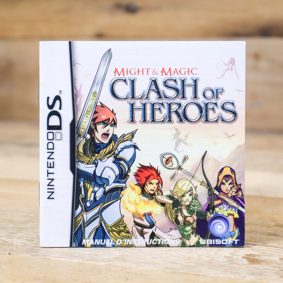 Nintendo DS Might & Magic Clash of Heroes Instruction Manual, French