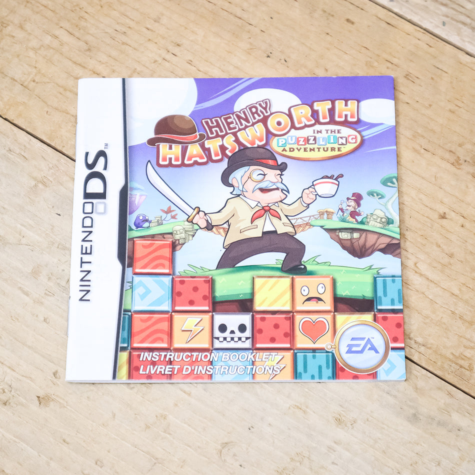 Nintendo DS Henry Hatsworth Instruction Manual Booklet, English