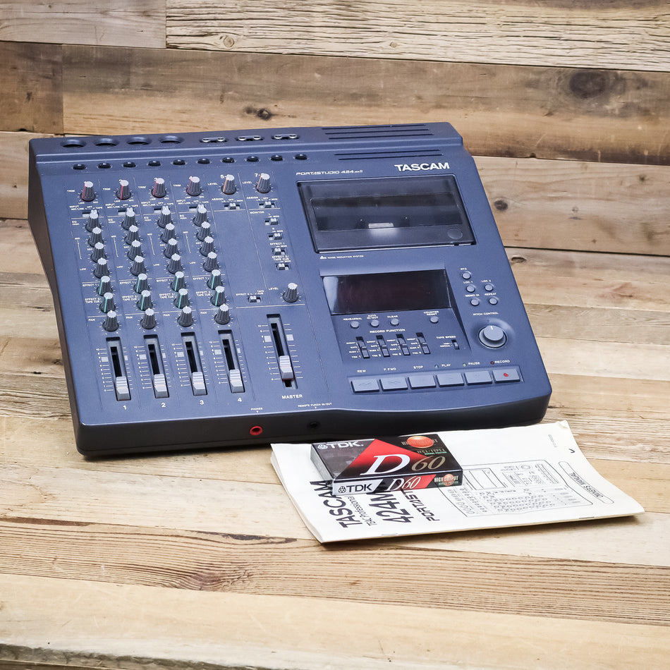 Tascam 424 MK2 Portastudio 4-Track Analog Tape Cassette Recorder