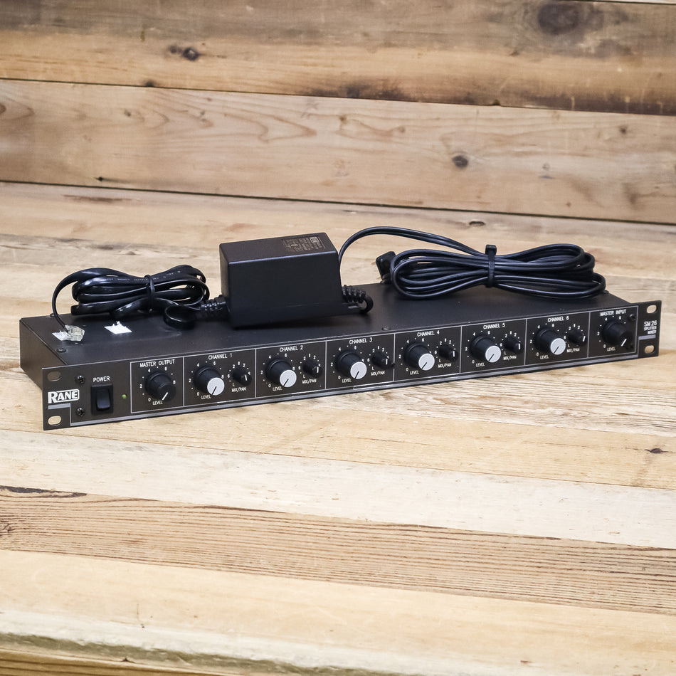 Rane SM 26 (SM26) Rackmount Line Level Mixer with RS-1 Power Supply