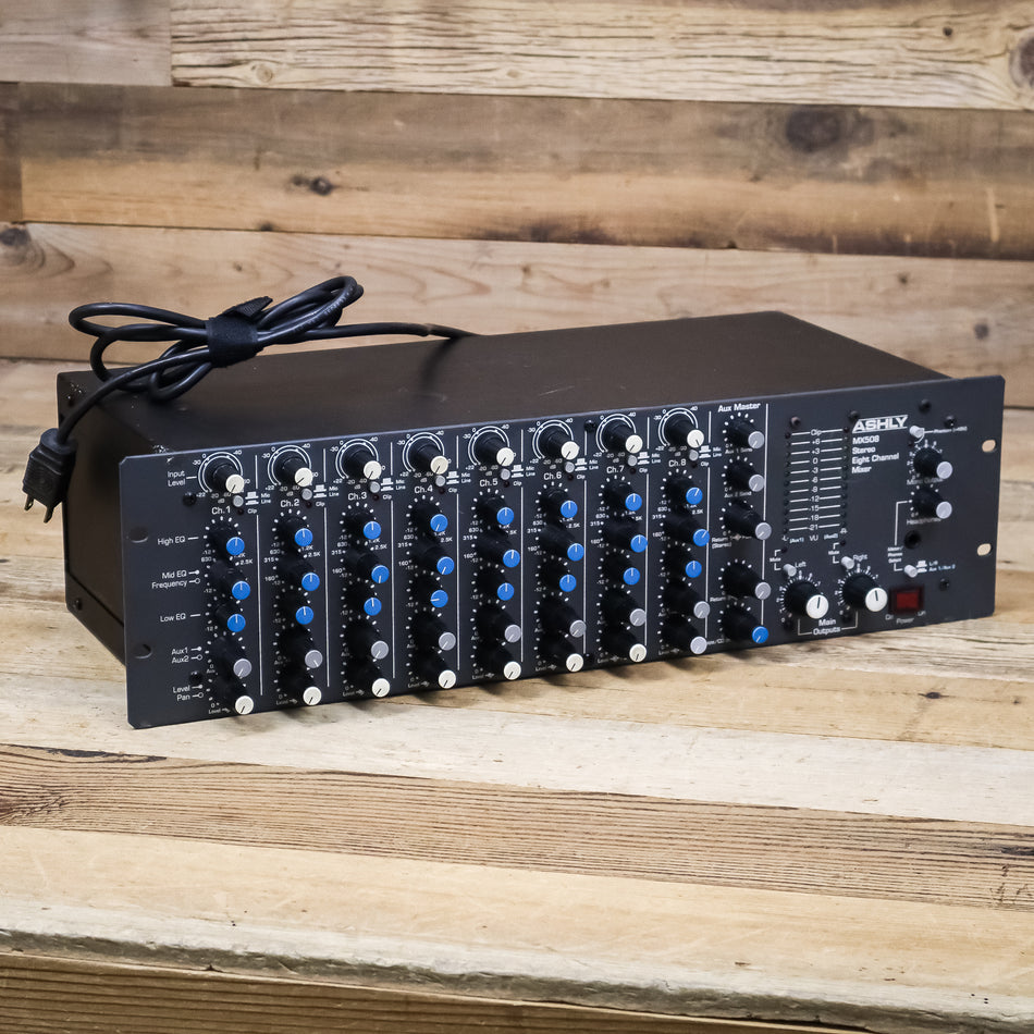 Ashly MX-508 (MX508) 8-Input Stereo Mic/Line Mixer with EQ