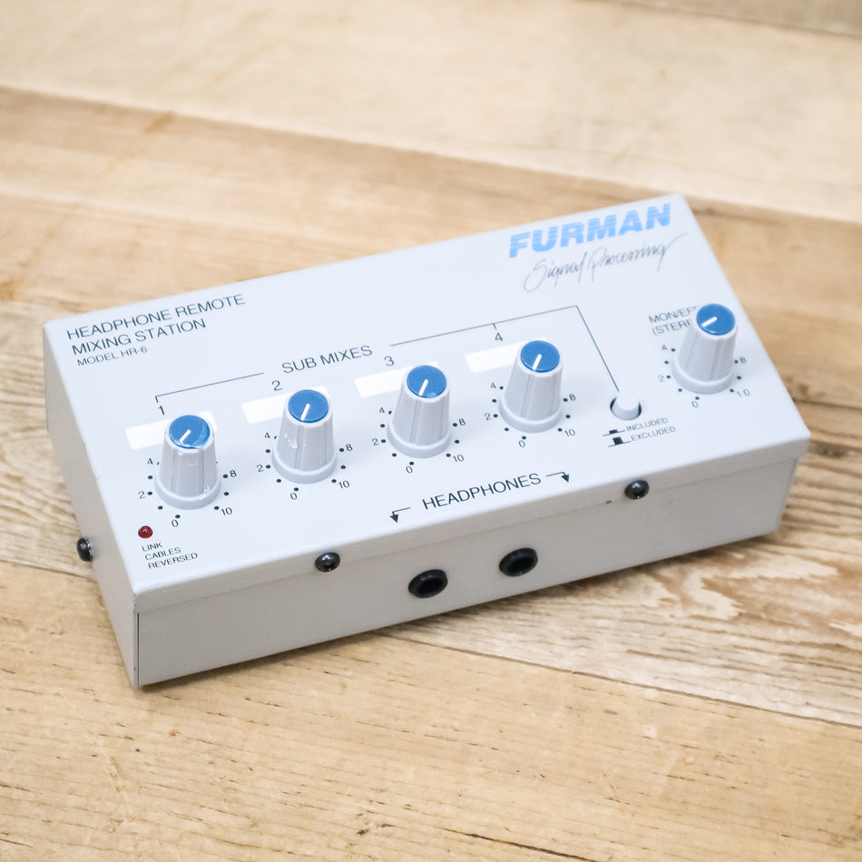 Furman HR-6 Personal Headphone Mixer with Mount