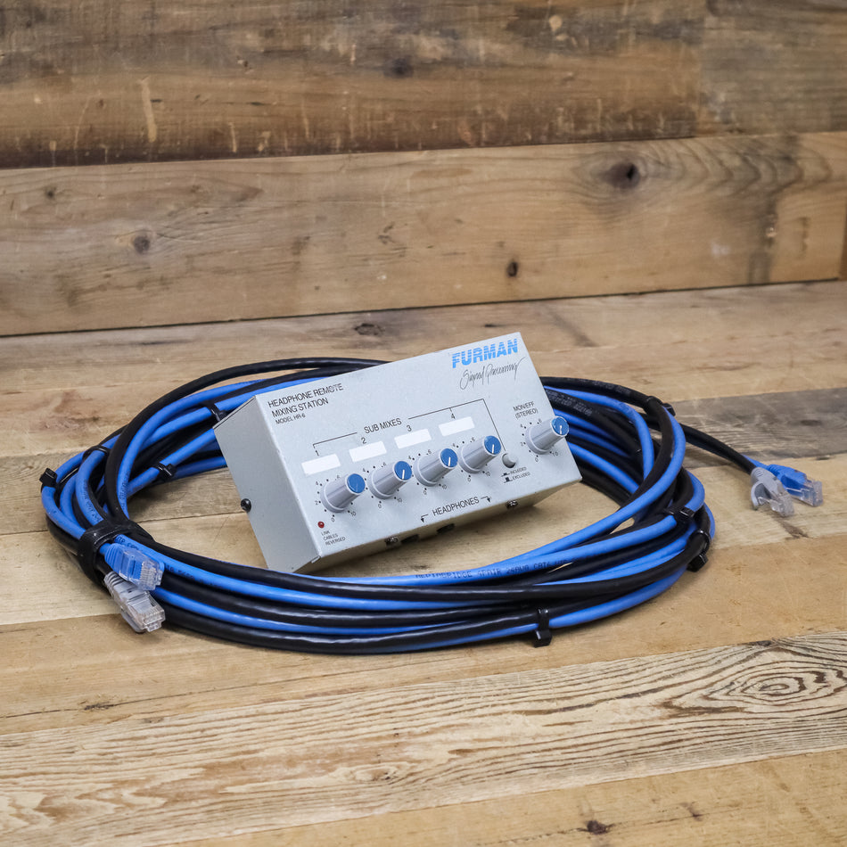 Furman HR-6 Personal Headphone Mixer with Cables