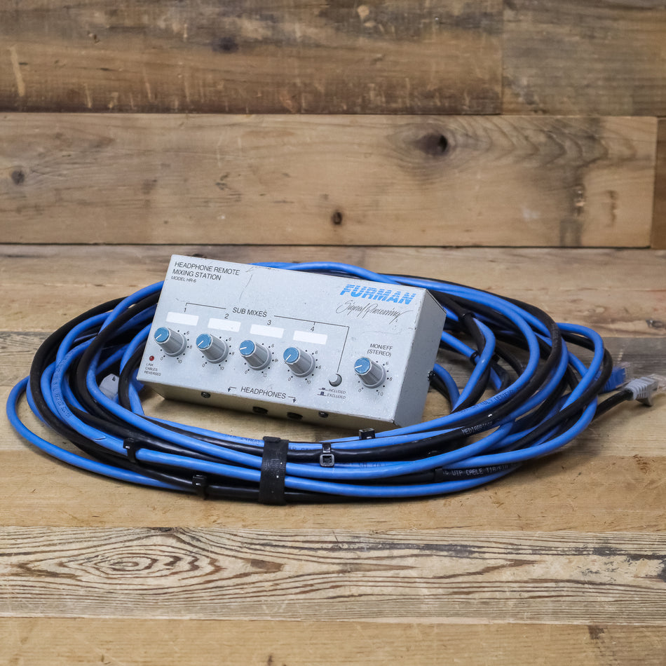 Furman HR-6 Personal Headphone Mixer with Cables