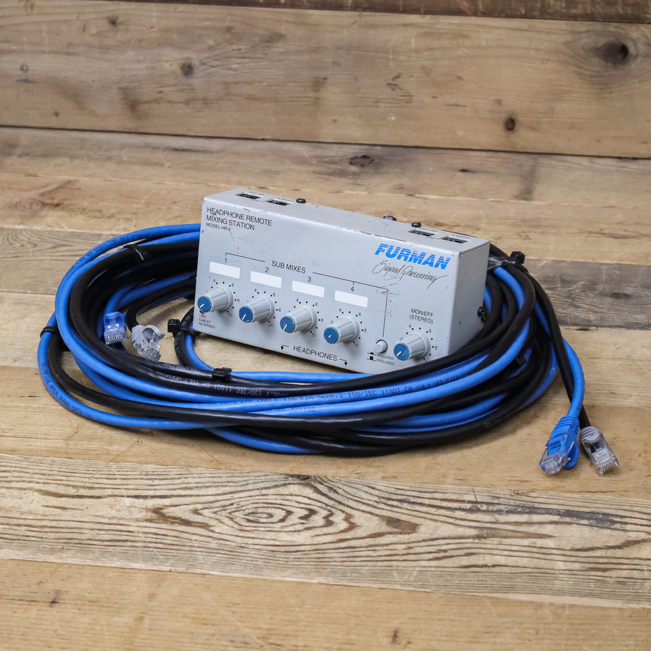 Furman HR-6 Personal Headphone Mixer with Cables