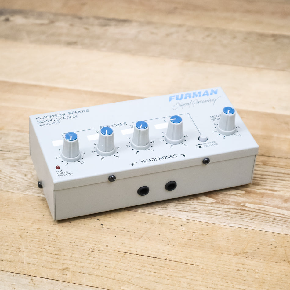 Furman HR-6 (HR6) Personal Headphone Mixer with Mount