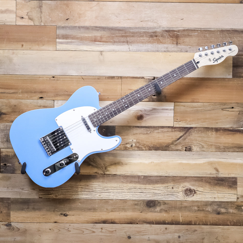 Squier Sonic Telecaster Electric Guitar, White Pickguard, California Blue