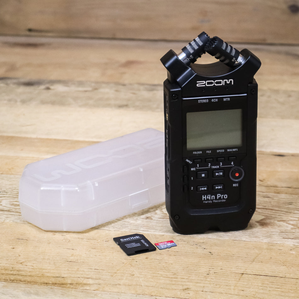 Zoom H4N Pro All Black Digital Handheld Recorder