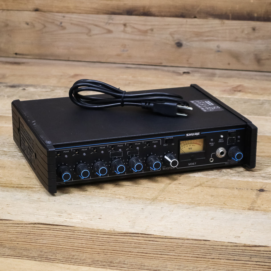 Shure M367 (M-367) Portable AC/DC 6-Channel Mic Mixer