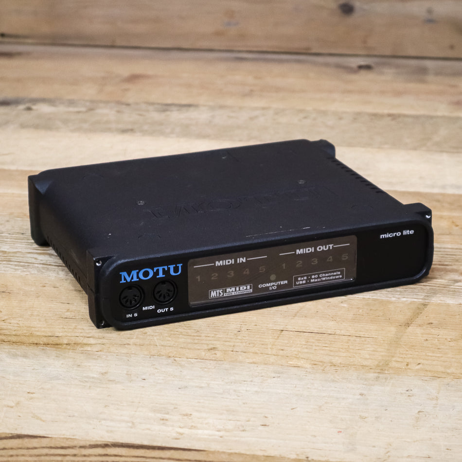 MOTU micro lite 5x5 USB Bus-Powered MIDI Interface