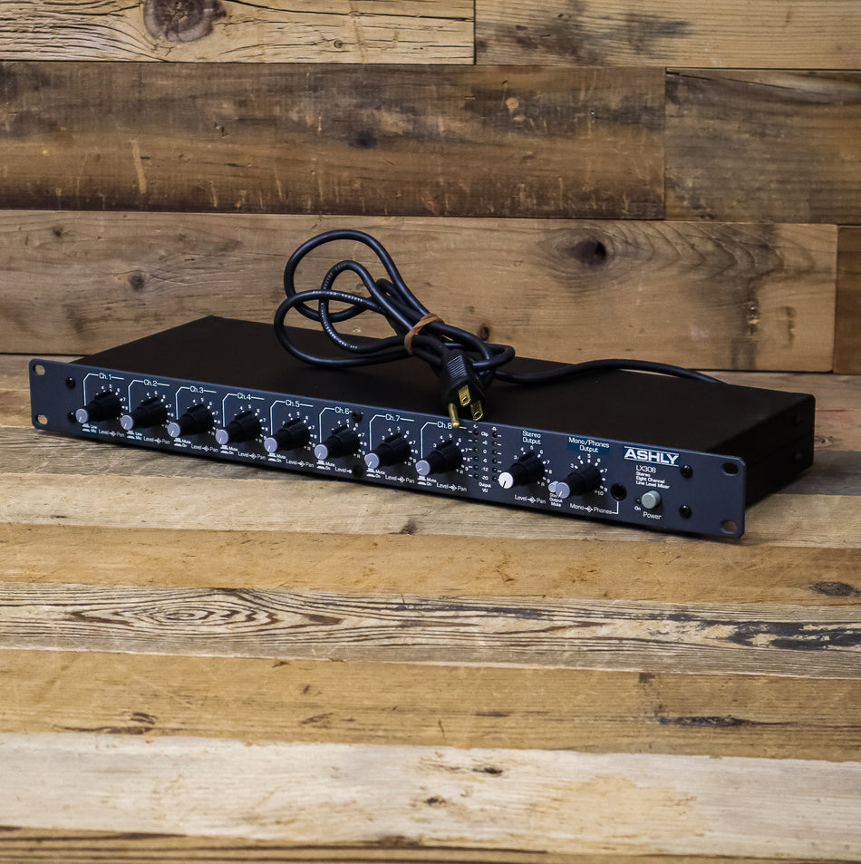 Ashly LX-308 (LX308) Stereo 8-Channel Line Level Mixer