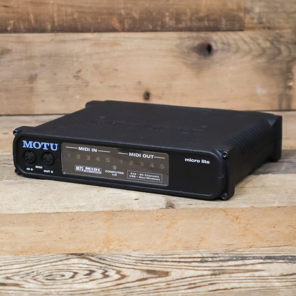 MOTU micro lite 5x5 USB Bus-Powered MIDI Interface