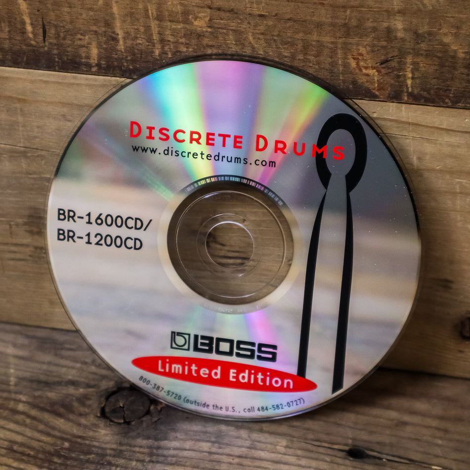 Boss Discrete Drums CD for BR-1180CD/BR-1600CD/BR-1200CD